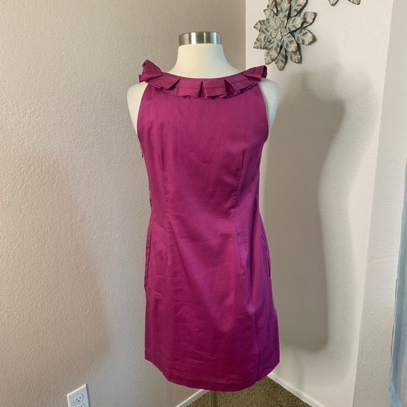 Loft  NWT 100% Cotton Sheath Summer Dress Size 2 - Picture 5 of 12